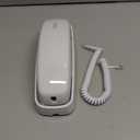 AT&T TRIMLINE 213 Corded Home Phone with Extra Big Buttons & Visual Ringer. No AC Power Required, Improved Easy-Wall-Mount, Lighted Keypad, 10 Speed Dial Keys, Volume Control, Senior Friendly, White