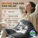 Heating Pad for Back Neck & Shoulders - 35"x20" King Size, FSA Eligible HSA, Heating Pads for Period Cramps Abdomen Knee, Dry/Moist Heat,Auto Shut Off, 6 Heat Settings, Washable, Gifts for Women & Men