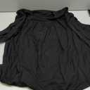 TFSDOD Plus Size Shirts for Curvy Women 3/ 4 Length Three Quarter Sleeve Crewneck Office Wear Work Tunic Tops Black, 2XL