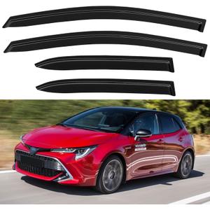 Window Visors Rain Guards for 2019-2026 Toyota Corolla Hatchback, Out-Channel Window Vent Wind Deflectors Visors Shades for 19 20 21 22 23 24 25 26 Corolla Hatchback