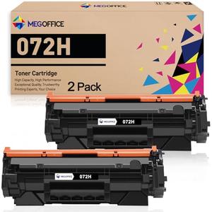 MEGOFFICE Compatible Toner Cartridge Replacement for Canon 072 072H Black High-Yield Toner Cartridge for Canon ImageCLASS MF284dw MF287dw MF289dw LBP172dw Printer (2 Black)