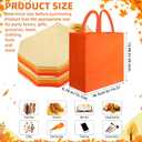 AmazingSpark 150 Pcs Reusable Totes Bags Bulk 14 x 14 x 6 Inch Large Reusable Non Woven Shopping Bags with Handles Grocery Gift Totes for Christmas Party Holiday Wedding Birthday