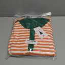 ZESICA Sweatshirts for Womens Long Sleeve Lapel V Neck Striped Oversized Tops (Medium, Orange)