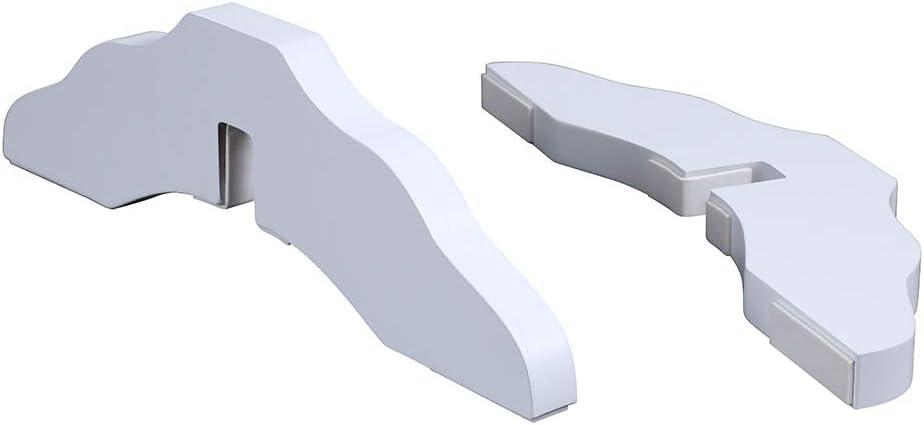 unipaws Support Feet for Wooden Pet Gate, Freestanding Dog Gate, Set of 2, Design for 0.71 inches Thickness Panel, White