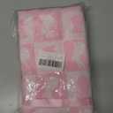2 x Quera 2 Pack Easter Hand Towels White Pink Rabbit Bunny Checkered Spring Bathroom Decorative Towels Set for Bath,Kitchen,Bar,Gift,13.7'' x 29.5'', Medium