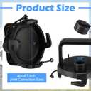 Colingmill RV Sewer Valve Cap with Handle - 3'' RV Sewer Cover Waste Valve Cap for Camper Trailer Easy to Install & Use(1 Pcs,Black)