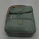 CUBETASTIC Nail Polish Organizer, Nail Tech Organizers and Storage Case Holds 69 Bottles Nail Polish & Nail Lamp, Travel Nail Supplies bag for Nail Tech Kit & Manicure Tools, Green