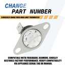 318003624 Range Oven High Limit Thermostat | Compatible with Frigidaire, Kenmore, Crosley | Replaces 318003613, 1706502, AP4567284, PS3409178