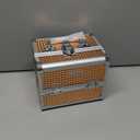 FRENESSA Makeup Case Train Case Portable Makeup Box with Mirror Lock Box Travel Cosmetic Train Cases Hard Makeup Organizer for Nail Craft Storage Vanity Rose Gold