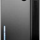 Dehumidifier, Dehumidifiers for Home (1000 sq.ft), 98 OZ Dehumidifier for Basement Bathroom Bedroom, Auto Shut Off Dehumidifiers, Timer Setting, Digital Display, Drain Hose, 7 Colors Light, Black