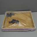 Wooden Snack Trays with Strap 15 x 11 x 2 Inch Movie Night Party Serving Trays Usherette Popcorn Drink Vending Concessions Tray Beverage Carrier for 20's Theme Costume Carnival Prop(Pink)