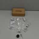 10 Pack Matte Black Knurled Cabinet Knobs Kitchen Black Drawer Knobs Dresser Pulls Cupboard Hardware for Bathroom Cabinets (Curved Round Knobs)