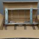 Pull Out Cookie Sheet Organizer for Cabinet, Pan and Pot, Cutting Board, Bakeware, Tray Organizer Rack, Sliding Rack- Heavy Duty, Adjustable Divider Width, 10" W x 22" D x 11" H, Chrome