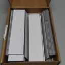MVISUAL C Channel Magentic Label Holders 1x3 Inches with Paper Inserts and Clear Plastic Protectors, Pack of 30, Magnetic Data Card Holders File Cabinet Labels