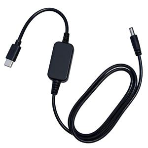 Baby Car Camera USB-C Powered Adapter, 5V to DC 5521 12V Step Up Power Cable(4FT), USB C Boost Converter Support Cigarette Lighter Port