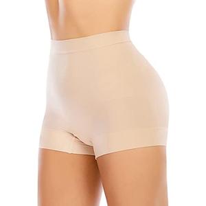 Werena Seamless Shaping Boyshorts Panties for Women Slip Shorts Under Dress Shapewear Shorts Tummy Control Underwear,M