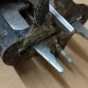 Fiskars Stand-Up Weed Puller Tool, 4 Serrated Stainless Steel Claws Grip Roots for Permanent Removal, Reinforced Foot Platform Penetrates Tough Soil, Easy-Eject & Ergonomic Offset Handle, 39"