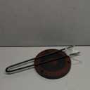 Lorbro Paper Towel Holder Countertop, Farmhouse Paper Towel Holder with Heavy Duty Wood Base, Wood Paper Towel Holder Rustic Style, Paper Towel Holder Stand for Kitchen Decor, Home, Brown