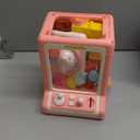 Claw Machine for Kids - Mini Vending Machine with Volume Control & Music, Electronic Rabbit Prize Dispenser Toys with 30 Prizes (Plush, Eggs), Party Birthday Gifts for Girls Age 3 4 5 6-8