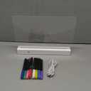 NIANFENG LED Note Board with Colors, Acrylic Dry Erase Board with Light, Clear Monthly/Weekly Calendar, Led Drawing Board for Kids with Stand, Markers, Adapter, Holiday Trend Gift (White)