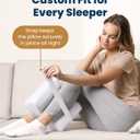 Everlasting Comfort Memory Foam Knee Pillow for Side Sleepers Sciatica Pain Relief Pillow, Removable Strap Support Leg Pillows for Sleeping Alignment, Knees, Back & Hip Cushion