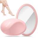 Crystal Hair Eraser for Women and Men, Reusable Crystal Hair Remover Painless Exfoliation Epilators Hair Removal for Women, Magic Hair Eraser for Back Arms Legs (Pink)