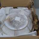 Modern Crystal Chandeliers Gold 24 Round Chandelier for Dining Room 12 Light Ceiling Pendant Light Fixture Raindrop Luxury Gold Flush Mount Chandelier for Entryway Living Room