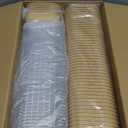 22OZ Disposable Kraft paper bowls with lids, Rectangle Food containers Soup Bowls Party Supplies Treat Bowls 50 PACK