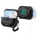 ESR for AirPods Pro 3 Case (2025), Compatible with Airpods Pro 3rd Generation Case (USB-C Cable), Effortless MagSafe, Drop-Proof Lock, Easy Open, Cyber Series, Black