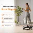 Rocking Stepper Side to Side,Mini Rock Stepper for Home & Office Workout, Low Impact Lateral Motion Exercise Machine for Core Glutes, Whisper Rock Stepper Machine, Fully Assembled