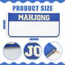 1 PCS American Mahjong Bag - Empty Mahjong Tiles Bag Only with Zippered & Letters, Case Only(Dark Blue,Moh-jong) (Blue)