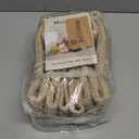 Small Storage Baskets for Organizing | Closet Organizer Bins | Shelf Toy Basket | Woven Rope Baskets | Cube Decorative Box | Shallow Basket | 11.5x7.5x4.7 | 3 Packs Mixed Brown (Natural)