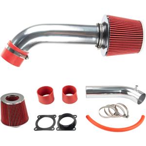 Cold Air Intake Kit with Filter Heat Shield for 2003-2006 FX35, G35, 350Z 3.5L Engines (Red)
