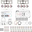 Dasbecan Full Cylinder 5.3 Head Gasket Set with ES72220 Bolts Intake Exhaust Manifold Oil Pan Gasket Compatible with 2005-2014 Chevy Silverado Avalanche Suburban GMC Sierra Yukon Cadillac Buick 5.3L