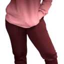 HBQ Two Piece Outfits For Women Casual Long Sleeve Sweatsuits Jogger Tracksuits Lounge Sets With Pockets-Wind Red Gradient, XXL