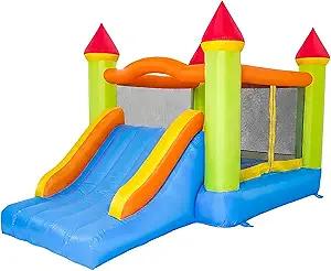 HAPYBOUCY Bounce House, Inflatable Bouncy Castle for Kids 3-10, Bouncy House with Big Slide & Blower, 13ft Lx8.2ft Wx8ft H, Jump House Outdoor Indoor Use, Nice Choice for Backyard Party&Birthday Gift