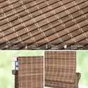 LazBlinds No Drill Cordless Bamboo Roman Shades, 29" W x 64" H, Driftwood