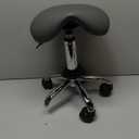 Frassie Professional Saddle Stool Chair with Wheels Ergonomic Heavy Duty Rolling Chair Stool Height Adjustable for Medical Massage Salon Clinic Dentist Home Office (Grey)