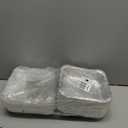 40 Pack 7.8" x 7.8" Square Aluminum Foil Pans with Clear Lids, Disposable Foil Containers Aluminum Foil Trays for Cooking, Baking, Storing, Silver