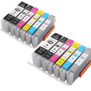 PGI-270 CLI-271 PGI270 CLI271 Ink Cartridge 270XL Compatible for C-Non PIXMA TS5020 MG5720 TS6020 MG6820 MG7720 TS8020 Printer(2 Set 12PCS
