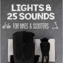 Hornit Mini Bike & Scooter Horn with Kids Headlight (Black/Black)