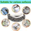 2 x 10 Pack Steam Mop Pads Compatible for Wagner Spraytech Bissell Steam Shot Comforday - Universal Reusable Washable Steam Cloth Accessories (Gray)