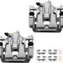 Rear Disc Brake Caliper Assembly with Bracket Compatible with Select Hyundai Models - Elantra Sedan 2007 2008 2009 2010, L4 2.0L|Rear Driver & Passenger Brake Calipers for 19-B3457 19-B3456
