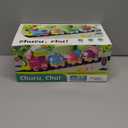 Funwee Steam Track Train Set for Toddlers, Magnetic Connection Train Toys w/Lights & Sounds, Electric Cartoon Choo Choo Train, Toy Train Christmas Birthday Gift for Toddlers 2 3 4 5+ Boy Girl (Blue)