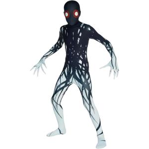 Morphsuits Zalgo Costume Kids, Scary Monster Costumes, Boys Halloween Costume (X-Large, Black)