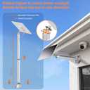 Solar Panel for Ring Camera, 5W Solar Fast Charger, Telescopic Pole & 360 Swivel, 10ft USB-C Cable, IP65 Weatherproof, for All Battery Outdoor Security Cameras, Perfect for Reaching Sunlight