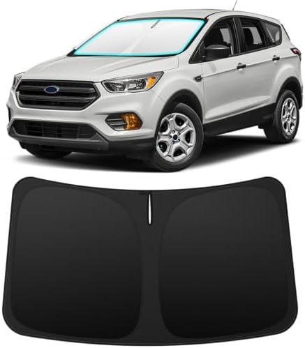 INSAUTO Foldable Windshield Sun Shade for Ford Escape 2013-2019, Heat & UV Protection Car Sunshade with Storage Bag, Keep Interior Cool & Easy Installation