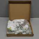 Fnize Orchid Stems Artificial Flowers Real Touch Latex Faux Phalaenopsis Branches 9 Large Blooms 38 Inches 2pcs White