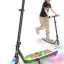 Gyroor KS2 Kids Electric Scooter 5 MPH Safe Speed, Foot Sensor Start, LED Lights, Adjustable Handlebar, 2 Hr Fast Charge, UL2272 Certified, Ages 612, 121 lb Max Load
