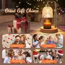 AIFEI Candle Warmer Lamp with Timer, Dimmable Adjustable Height Candle Lamp, Birthday Gifts for Women Mom Sister Friends, House Warming Gifts New Home Decor, Candle Lamp Warmer with 2 Bulbs - Gold